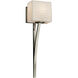 Porcelina 1 Light 5.5 inch Brushed Nickel Wall Sconce Wall Light in Waves, Incandescent