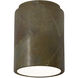 Radiance Cylinder LED 6.5 inch Tierra Red Slate Outdoor Flush-Mount