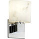 LumenAria LED 5.5 inch Brushed Nickel ADA Wall Sconce Wall Light in 700 Lm LED, Rectangle