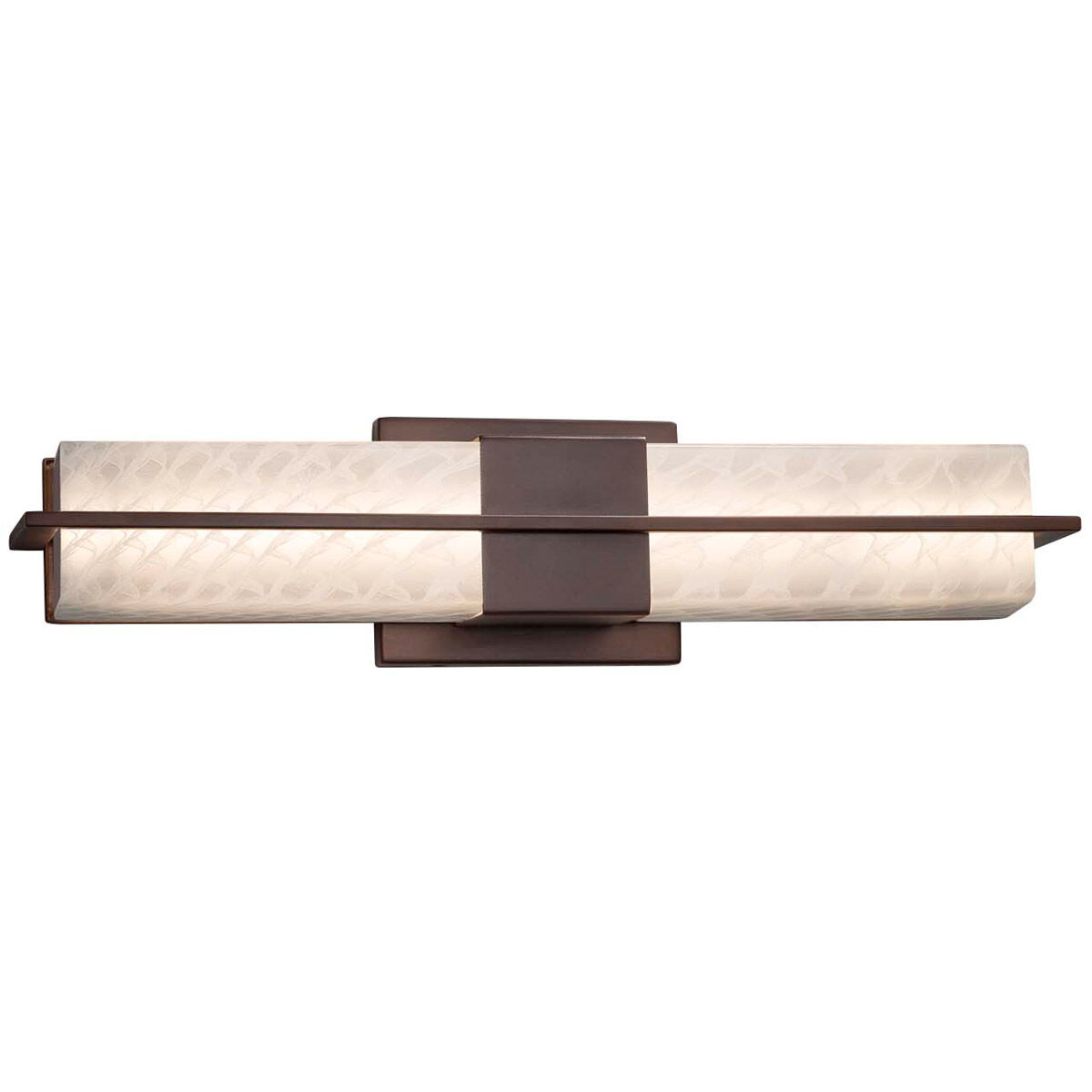 Fusion LED 20 inch Polished Chrome and Opal Bath Vanity Light Wall Light