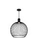 Orland Family 19 inch Matte Black Pendant Ceiling Light in 19" D x 19" W x 22" H, EVOLV