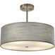 Textile LED 18 inch Brushed Nickel Pendant Ceiling Light