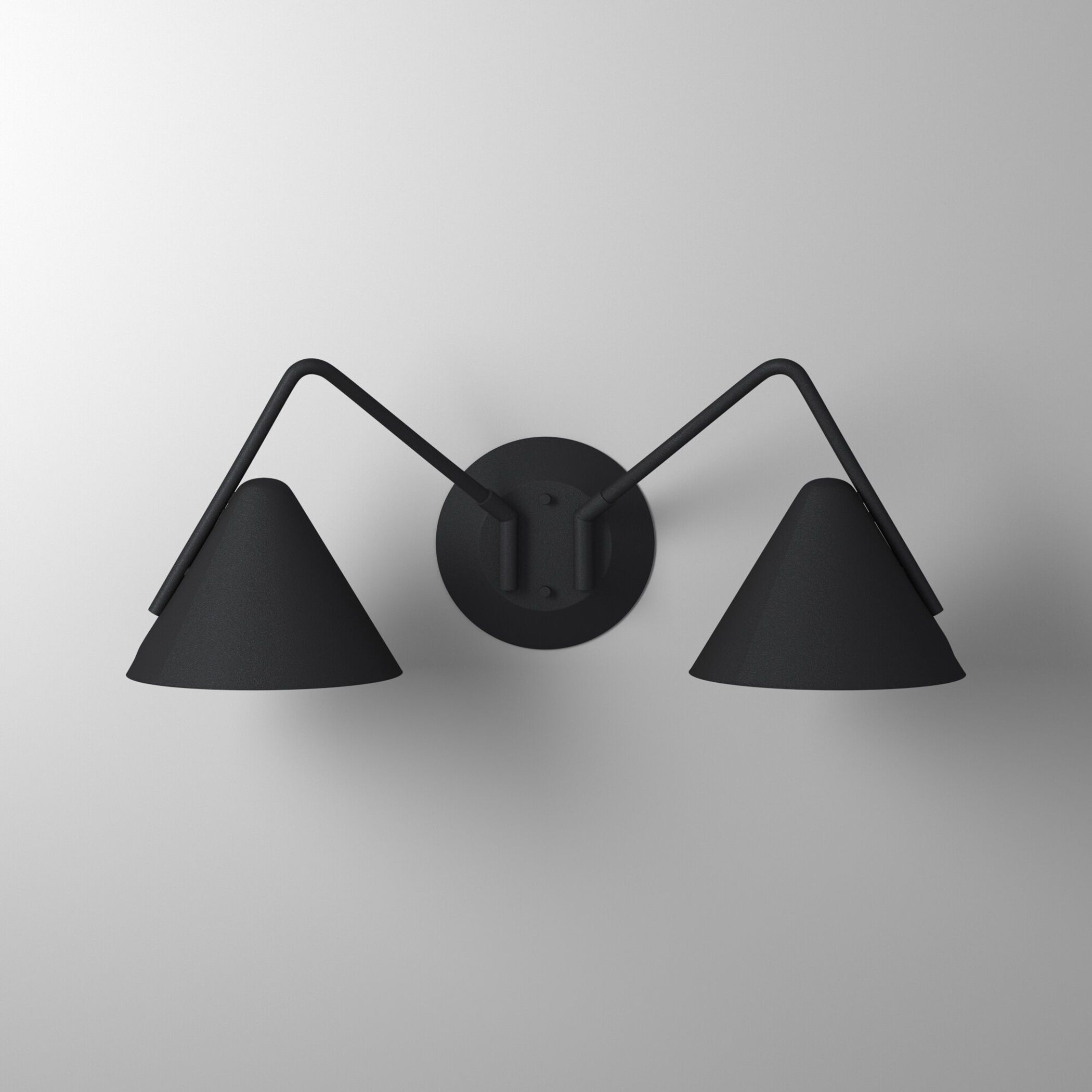 Zag Wall Sconce Wall Light in Textured Matte Black