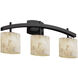Alabaster Rocks LED 25.5 inch Dark Bronze Bath Bar Wall Light in 2100 Lm LED, Cylinder with Flat Rim, Archway