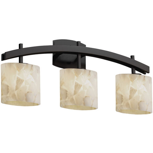Alabaster Rocks LED 25.5 inch Dark Bronze Bath Bar Wall Light in 2100 Lm LED, Cylinder with Flat Rim, Archway