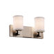 Textile LED 15 inch Dark Bronze Bath Bar Wall Light
