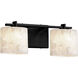 Alabaster Rocks 2 Light 16.5 inch Matte Black Bath Vanity Light Wall Light, Era Family, Choices