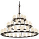 Alabaster Rocks 45 Light 60 inch Dark Bronze Chandelier Ceiling Light in Incandescent, Cylinder