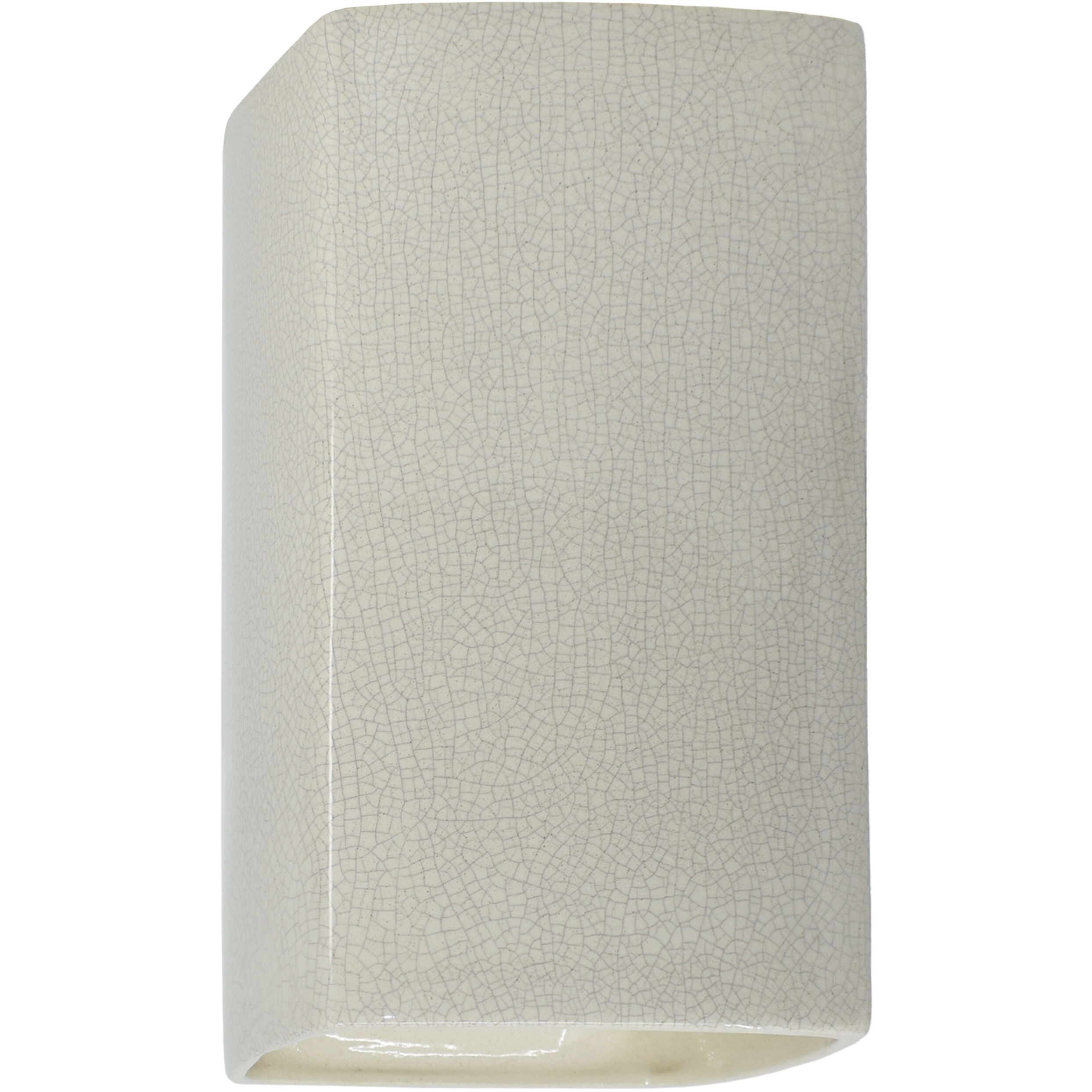 Ambiance 1 Light 9.5 inch White Crackle Outdoor Wall Sconce, Small