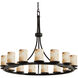 Alabaster Rocks LED 42 inch Dark Bronze Chandelier Ceiling Light in 10500 Lm LED, Dakota