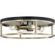 Knox LED 20 inch Matte Black Flush Mount Ceiling Light