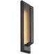 Zurich 21 inch Matte Black Outdoor Wall Sconce in 3.5" D x 4.5" W x 21" H, EVOLV
