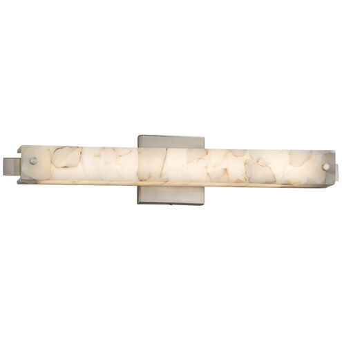 Alabaster Rocks 23 inch Brushed Nickel Vanity Light Wall Light