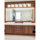 Fusion LED 55.5 inch Brushed Nickel Vanity Light Wall Light in 4200 Lm LED, Rectangle, Opal Fusion