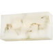 LumenAria Collection - Medley Family 10 inch Faux Alabaster Resin ADA Wall Sconce Wall Light in 3" D x 10" W x 5" H, EVOLV