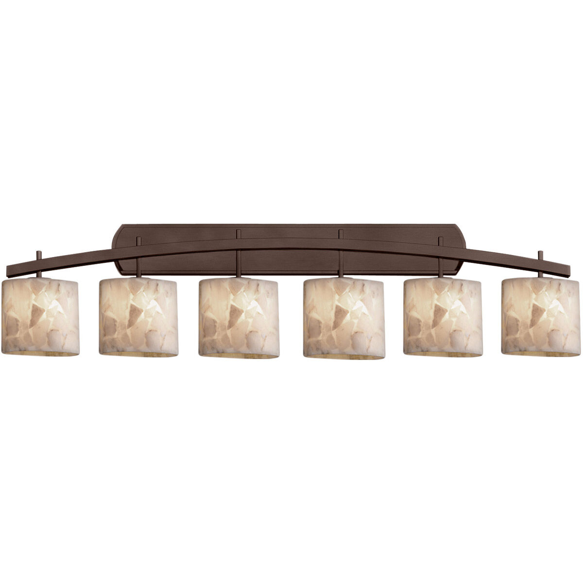 Alabaster Rocks LED 57 inch Dark Bronze Bath Bar Wall Light