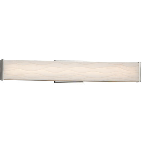 Porcelina 28.5 inch Brushed Nickel Vanity Light Wall Light