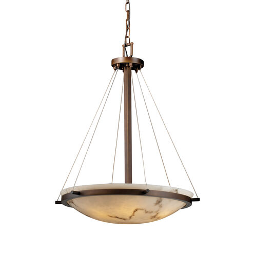 LumenAria 6 Light 27 inch Matte Black Pendant Ceiling Light in Incandescent