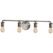 Bronx 4 Light 32.5 inch Brushed Nickel Bath Bar Wall Light