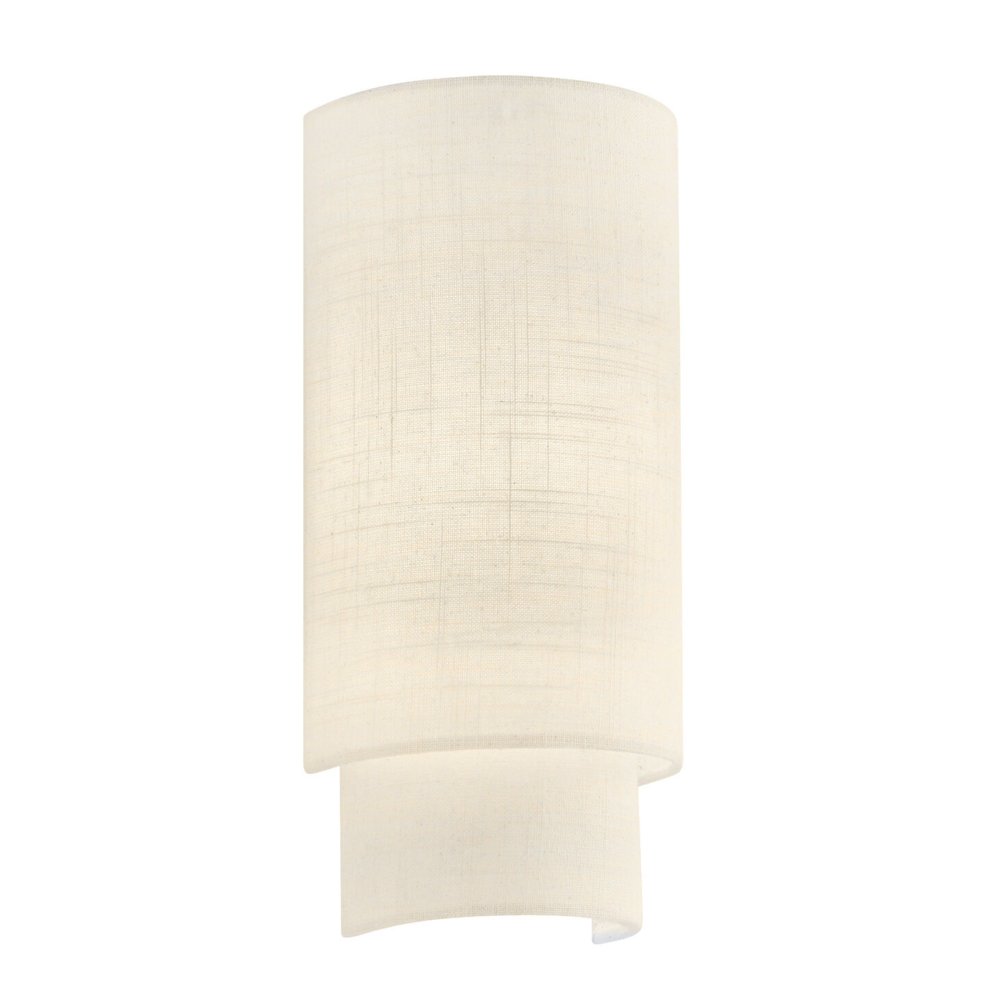 Textile Collection - Classic Family 1 Light 6.25 inch ADA Wall Sconce Wall Light in Cream, 4" D x 6.25" W x 13" H, EVOLV