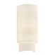 Textile Collection - Classic Family 1 Light 6.25 inch ADA Wall Sconce Wall Light in Cream, 4" D x 6.25" W x 13" H, EVOLV