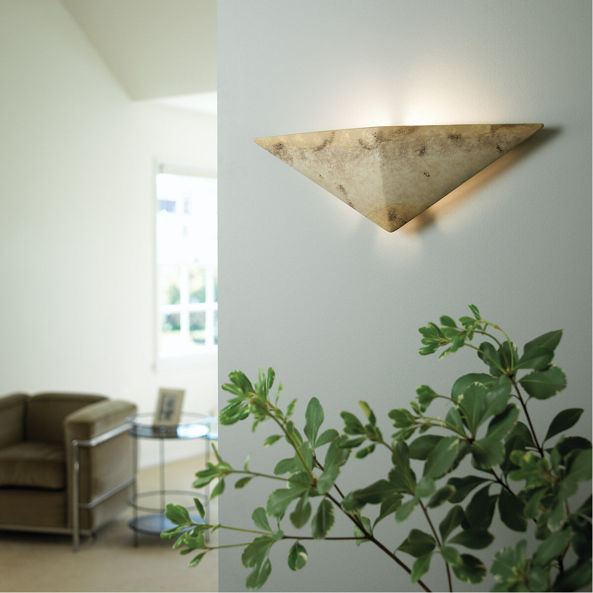 Ambiance Triangle LED 20.75 inch Gloss Black ADA Wall Sconce Wall Light