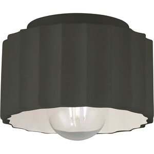 Radiance Collection 1 Light 8 inch Pewter Green Outdoor Flush-Mount