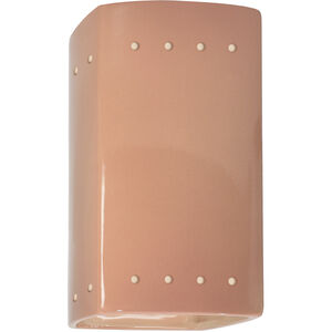 Ambiance LED 5.25 inch Gloss Blush Wall Sconce Wall Light