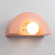 Ambiance Collection 1 Light 12 inch Gloss Blush Wall Sconce Wall Light