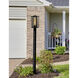 Fusion Collection 1 Light 16 inch Matte Black Post Light, Edgeworth Family
