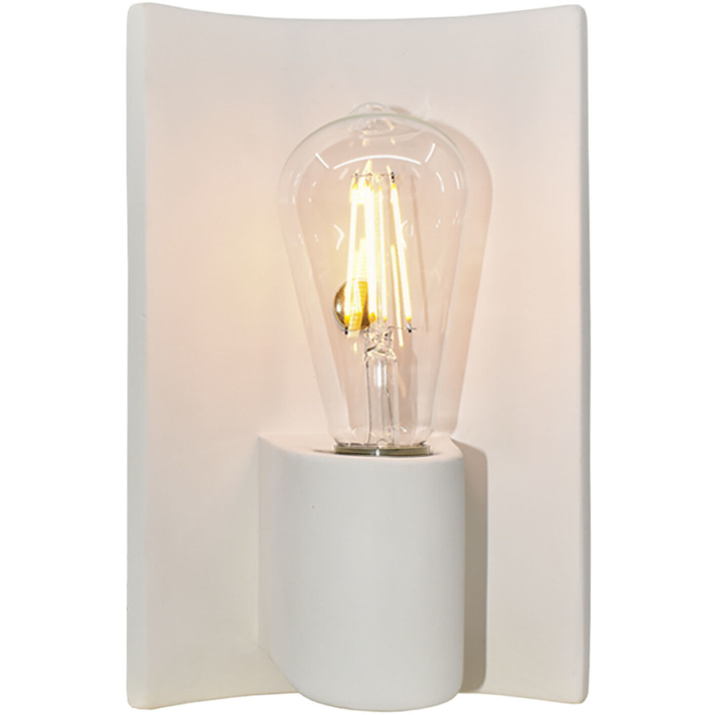 Ambiance Collection 1 Light 6.75 inch Bisque with Brushed Nickel Wall Sconce Wall Light