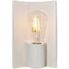 Ambiance Collection 1 Light 6.75 inch Bisque with Brushed Nickel Wall Sconce Wall Light