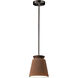Radiance Collection 1 Light 8 inch Real Rust with Brushed Nickel Pendant Ceiling Light