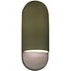 Ambiance Collection - Capsule LED 5 inch Matte Green Outdoor Wall Sconce in Dedicated LED, 4D x 14H, Form+Finish+Function