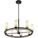 Fusion Collection - Tilburg Family 8 Light 32.50 inch Chandelier