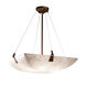 Clouds LED 27 inch Brushed Nickel Pendant Ceiling Light in 5000 Lm LED, Round Bowl