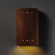 Ambiance Cylinder LED 9.5 inch Real Rust Outdoor Wall Sconce, Small
