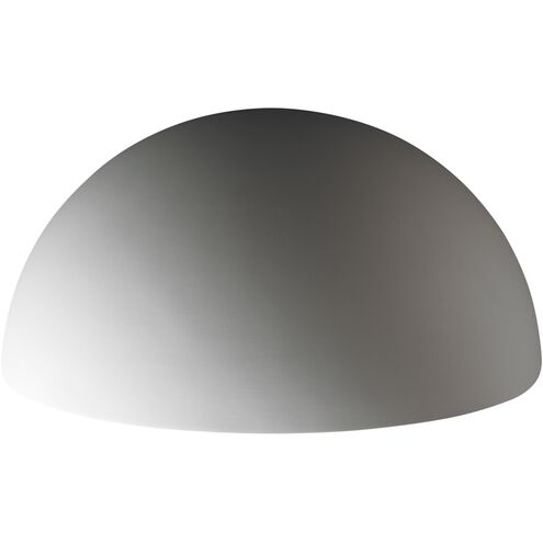 Ambiance Quarter Sphere LED 10 inch Carrara Marble Outdoor Wall Sconce, Really Big