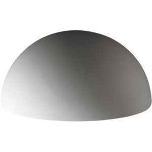 Ambiance Quarter Sphere LED 10 inch Vanilla Gloss Outdoor Wall Sconce, Really Big