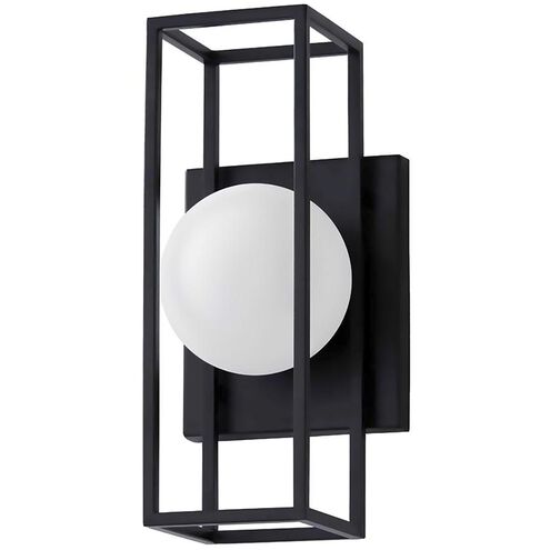 Fusion Collection - Float Family LED 12 inch Matte Black Outdoor Wall Sconce