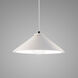 Radiance Collection - Flare 1 Light 11.75 inch Bisque and Matte Black Pendant Ceiling Light in Replaceable Bulb, White, Form+Finish+Function
