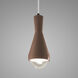 Radiance Collection LED 5 inch Canyon Clay with Matte Black Pendant Ceiling Light