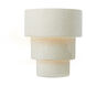 Ambiance Collection LED 12.75 inch White Crackle Wall Sconce Wall Light in Dedicated LED, Form+Finish+Function