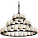 Alabaster Rocks 45 Light 60 inch Matte Black Chandelier Ceiling Light in 31500 Lm LED