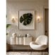 Fusion Collection - Noho Family 1 Light 4.5 inch Brushed Brass and Etched Opal ADA Wall Sconce Wall Light in 4" D x 4.5" W x 9" H, EVOLV