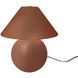 Portable 16.75 inch 60.00 watt Canyon Clay and Brushed Brass Portable Lamp Portable Light