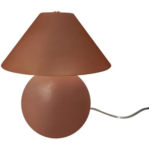 Portable 16.75 inch 60.00 watt Canyon Clay and Brushed Brass Portable Lamp Portable Light