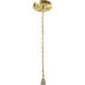 Radiance LED 12.25 inch Midnight Sky and Matte White and Antique Brass Pendant Ceiling Light