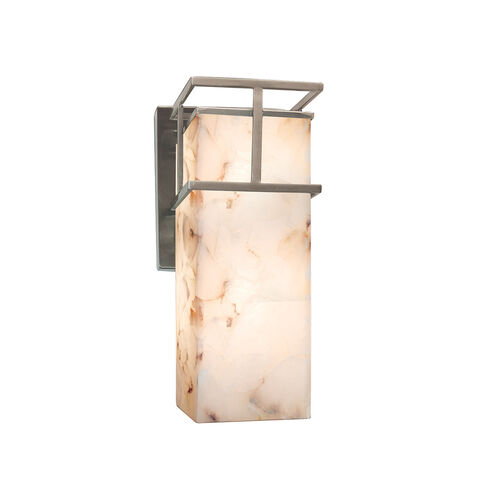Alabaster Rocks Wall Sconce Wall Light in Matte Black