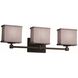 Textile 3 Light 23.50 inch Bathroom Vanity Light